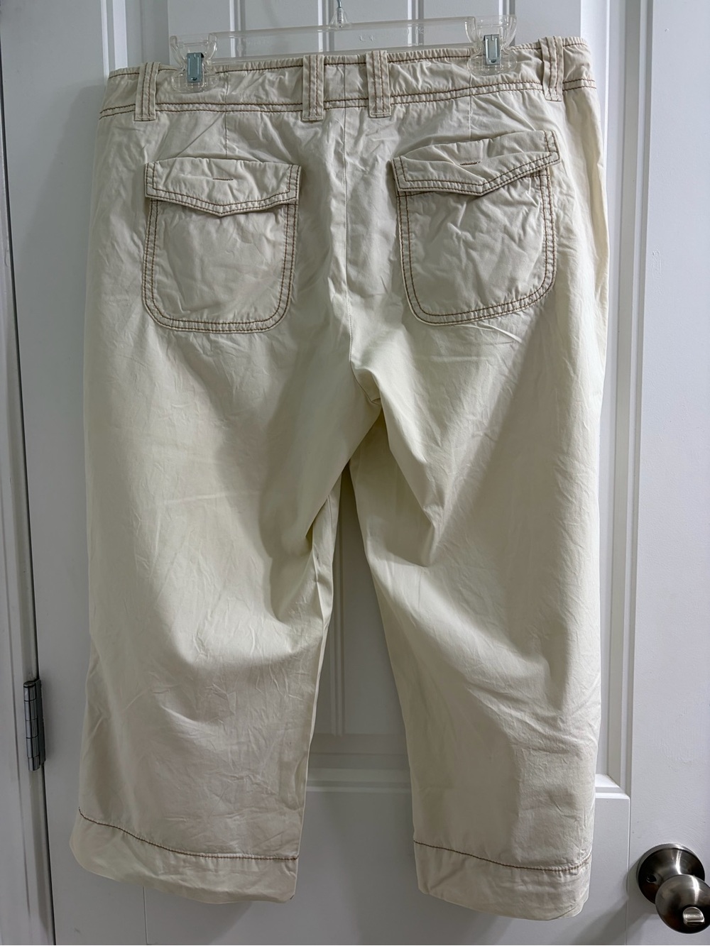 J. Crew Cream Chino City Fit Pants Cropped Vintage Y2K Size 12 - Picture 5 of 10
